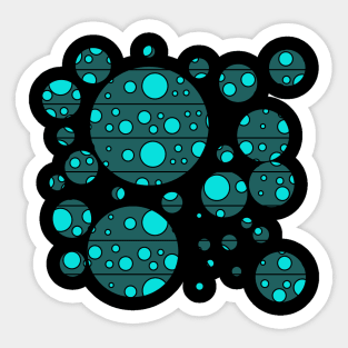 Modern Polka Dots - Under the Sea Sticker